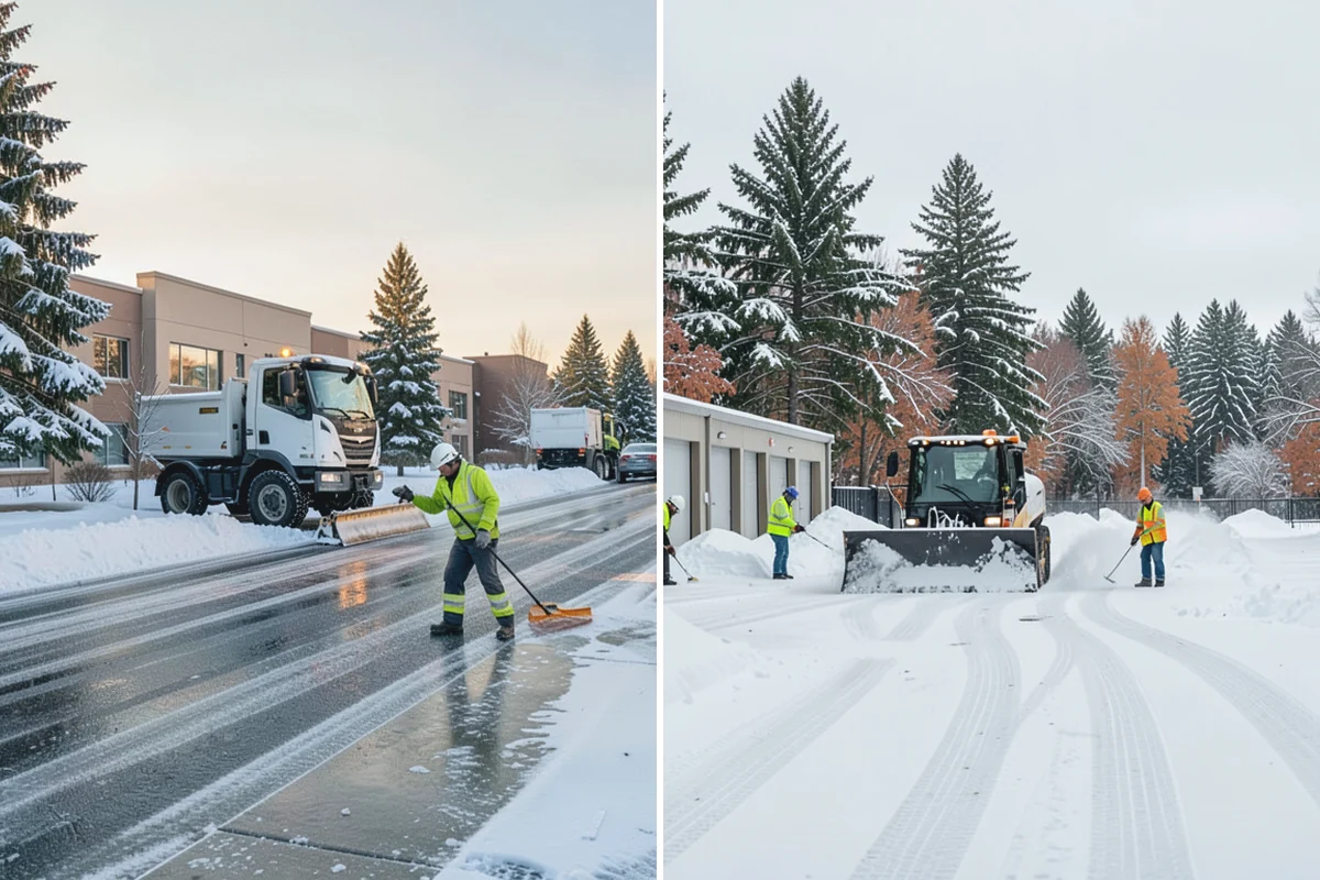Park & Ride Snow Removal in South Prairie, Pierce County, WA - Map lot lanes, stalls, and transit stop pads