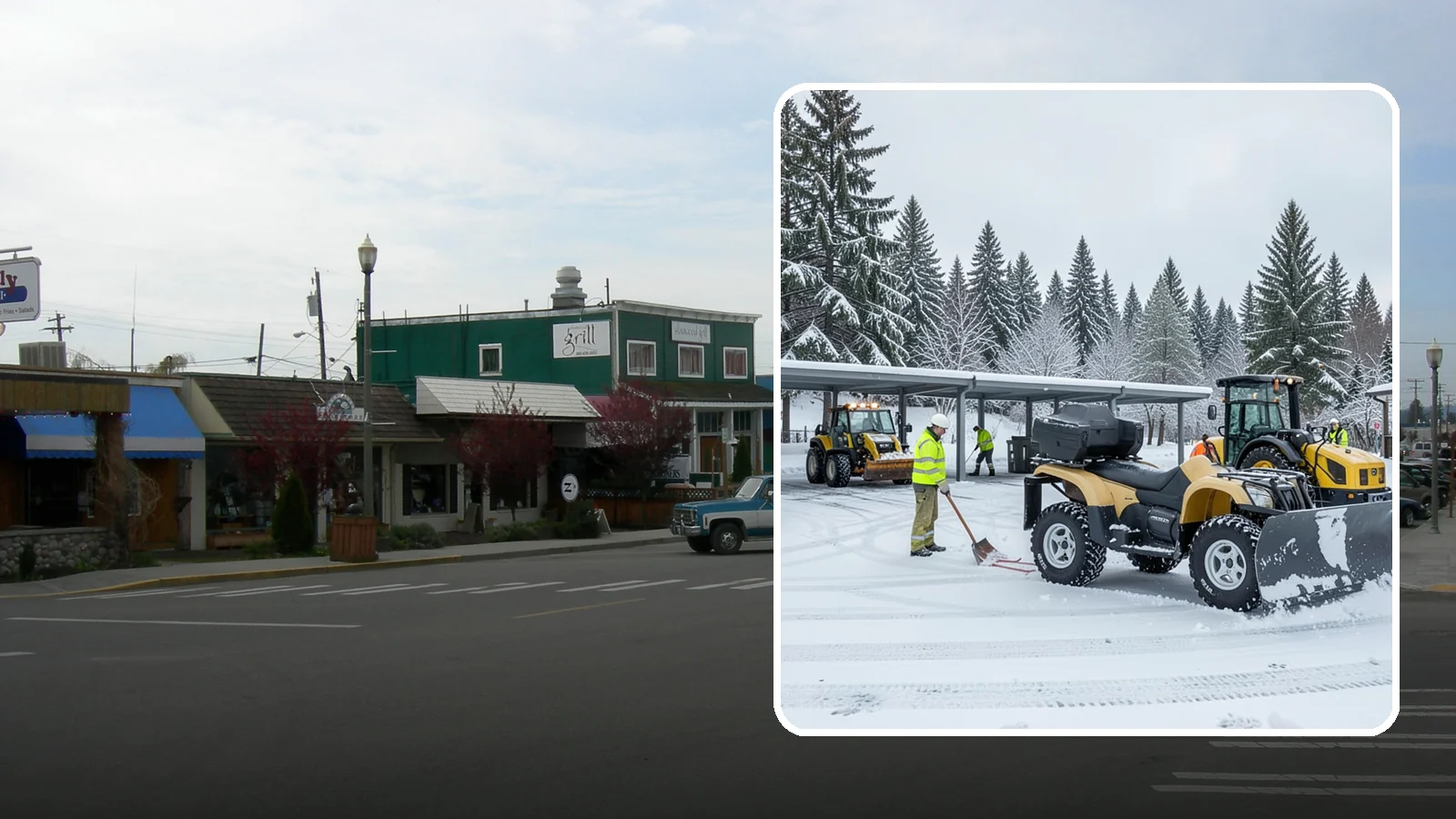 Park & Ride Snow Removal in Stanwood, Snohomish County, WA - We clear park-and-ride lots, stalls, and shuttle stops so commuters can leave their cars and catch transit without wading through...