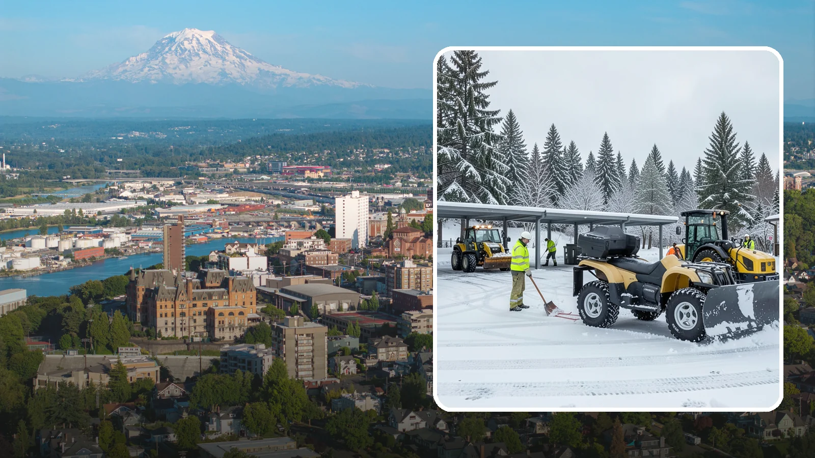 Park & Ride Snow Removal in Tacoma, Pierce County, WA - We clear park-and-ride lots, stalls, and shuttle stops so commuters can leave their cars and catch transit without wading through...