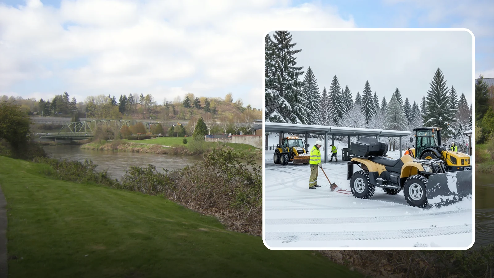 Park & Ride Snow Removal in Tukwila, King County, WA - We clear park-and-ride lots, stalls, and shuttle stops so commuters can leave their cars and catch transit without wading through...