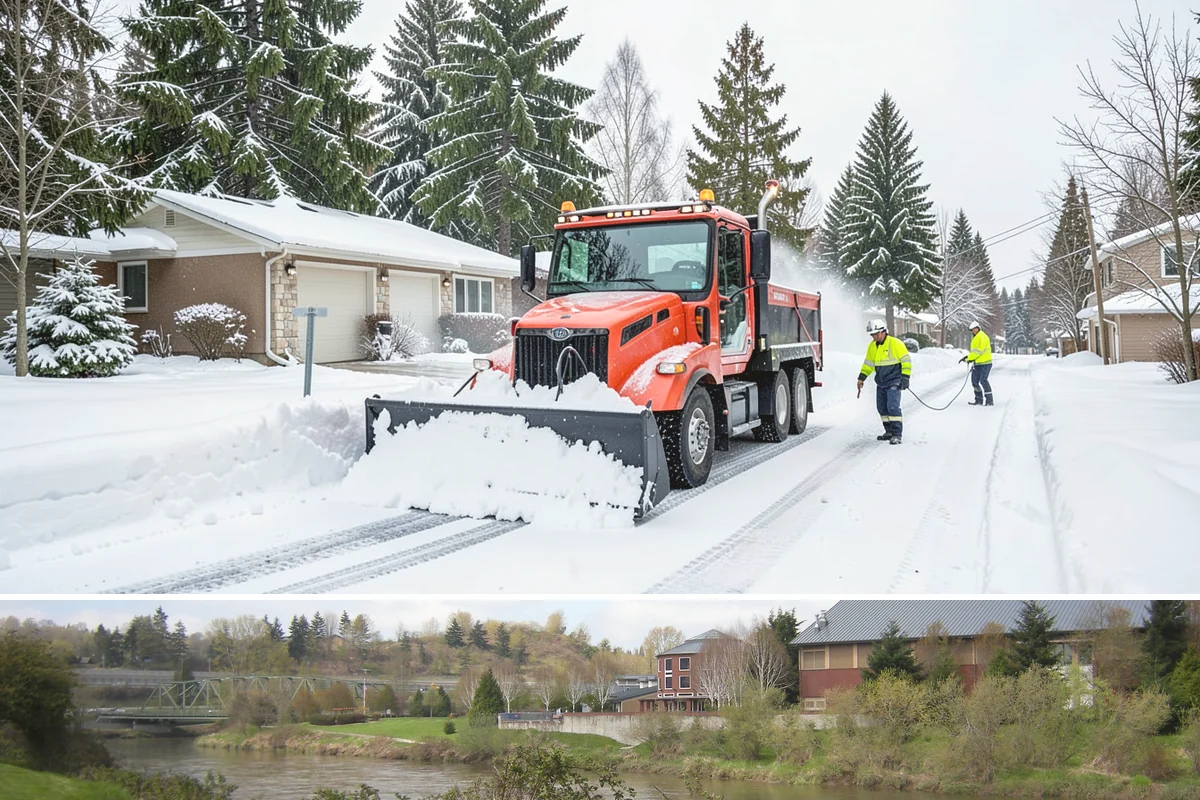 Park & Ride Snow Removal in Tukwila, King County, WA - Park-and-ride lots see peak need December through February around commuter freeze mornings.
