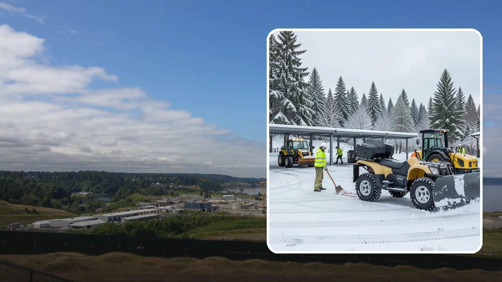 Park & Ride Snow Removal in University Place, Pierce County, WA - We clear park-and-ride lots, stalls, and shuttle stops so commuters can leave their cars and catch transit without wading through...