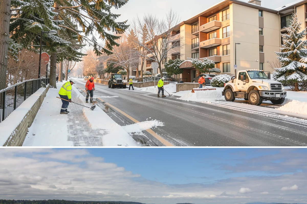 Park & Ride Snow Removal in University Place, Pierce County, WA - Park-and-ride lots see peak need December through February around commuter freeze mornings.