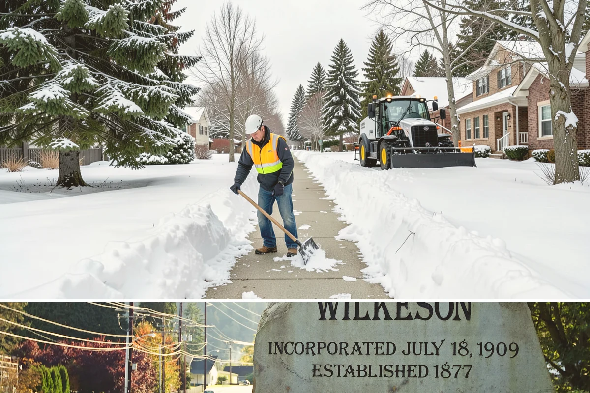 Park & Ride Snow Removal in Wilkeson, Pierce County, WA - Park-and-ride lots see peak need December through February around commuter freeze mornings.