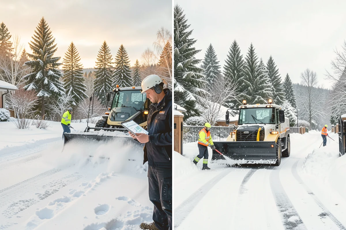 Parking Lot Deicing in Algona, King County, WA - We identify shaded corners and poor-drainage areas that ice first