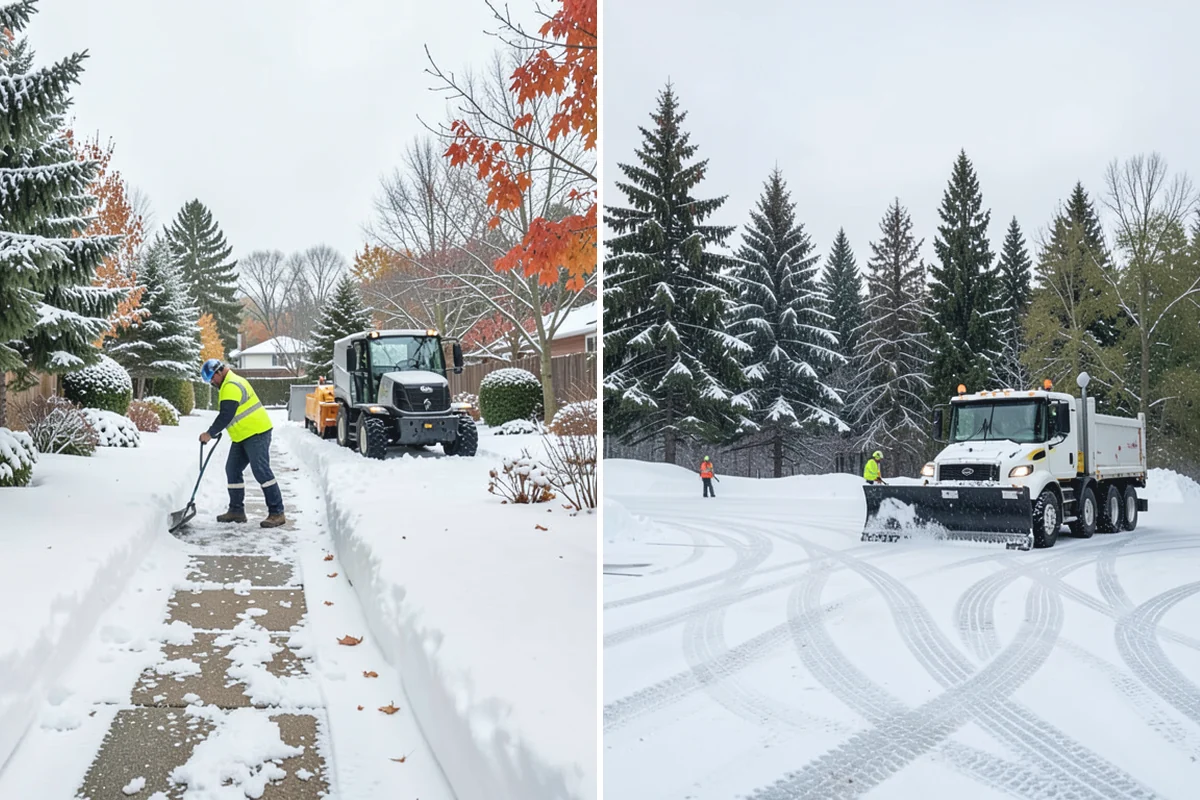 Parking Lot Deicing in Bonney Lake, Pierce County, WA - We identify shaded corners and poor-drainage areas that ice first