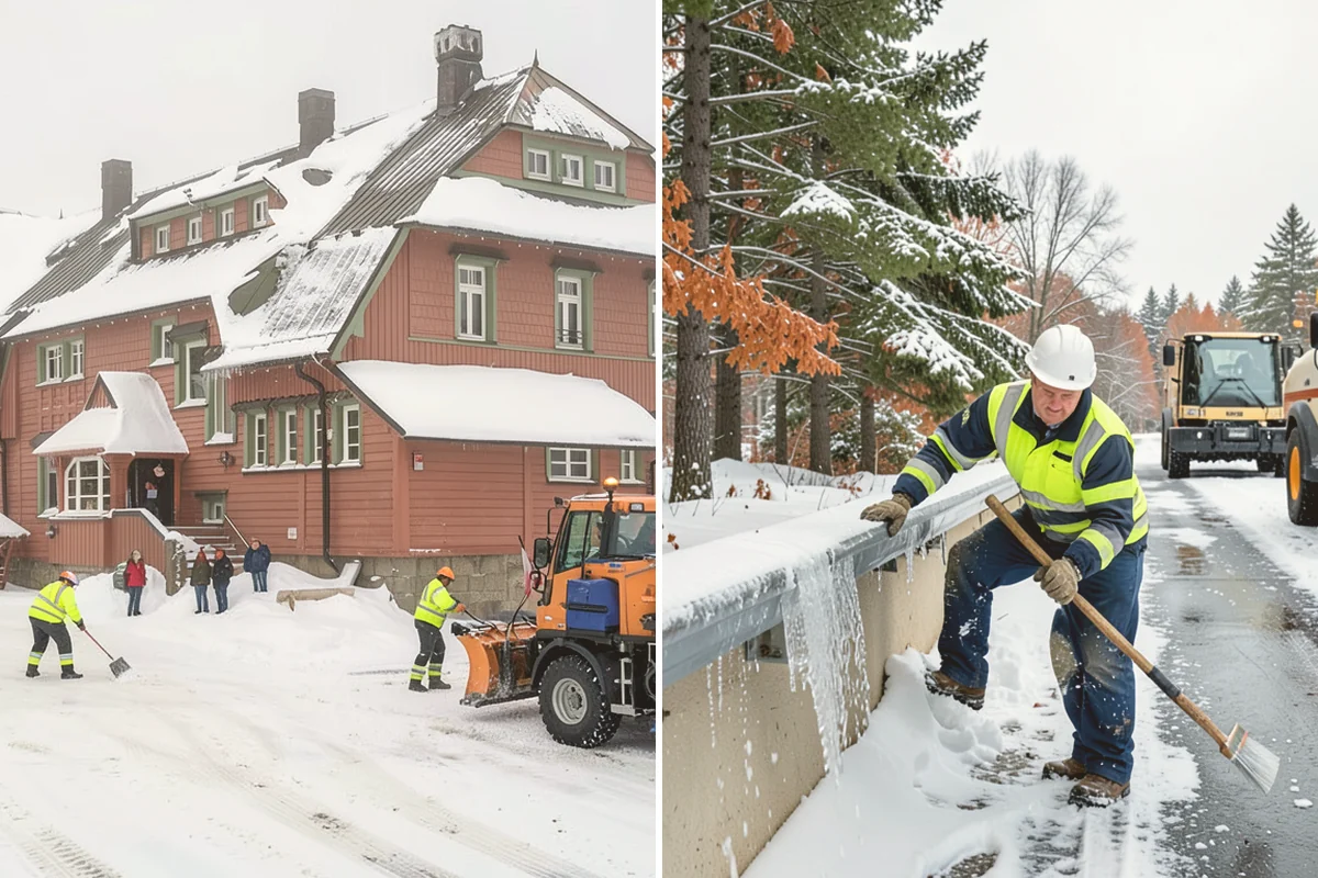 Parking Lot Deicing in Bothell, King County, WA - We identify shaded corners and poor-drainage areas that ice first