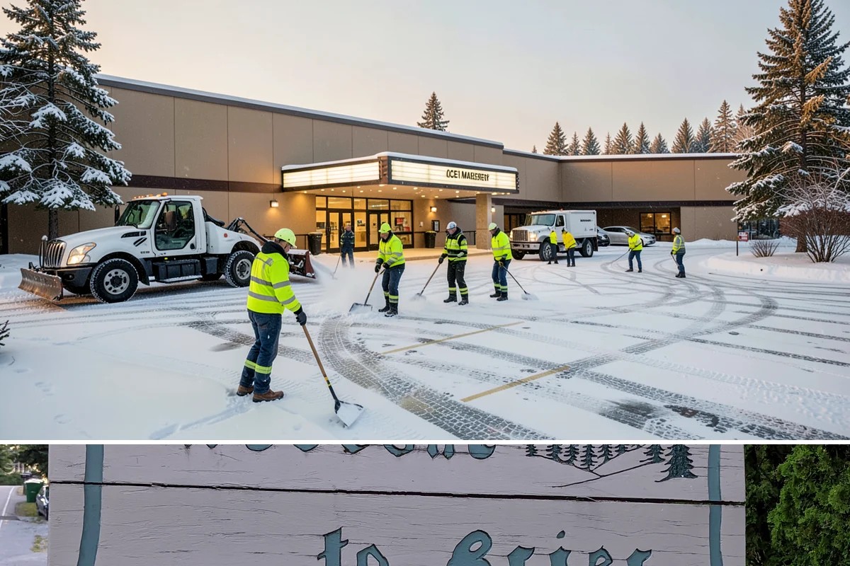 Parking Lot Deicing in Brier, Snohomish County, WA - Deicing demand peaks during the December-to-February stretch when freezing rain is most frequent in the lowlands.