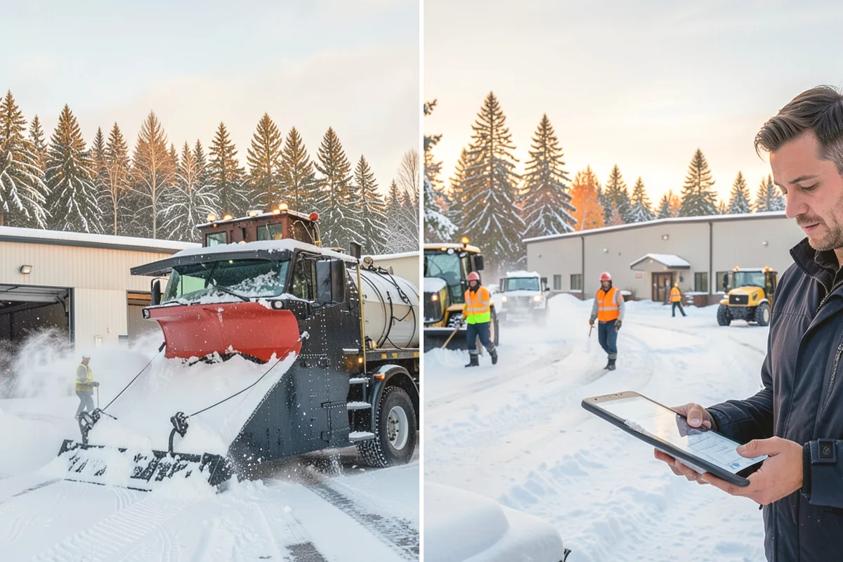Parking Lot Deicing in Burlington, Skagit County, WA - We identify shaded corners and poor-drainage areas that ice first