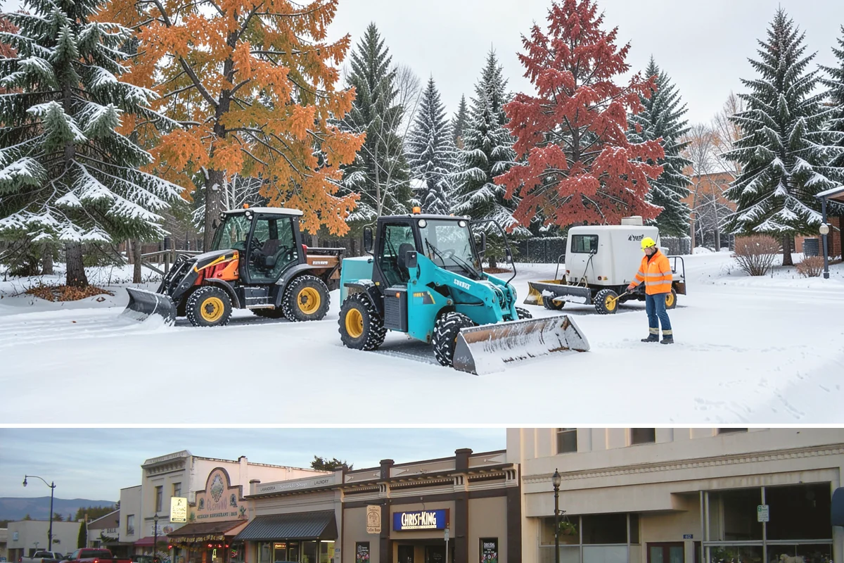 Parking Lot Deicing in Burlington, Skagit County, WA - Deicing demand peaks during the December-to-February stretch when freezing rain is most frequent in the lowlands.