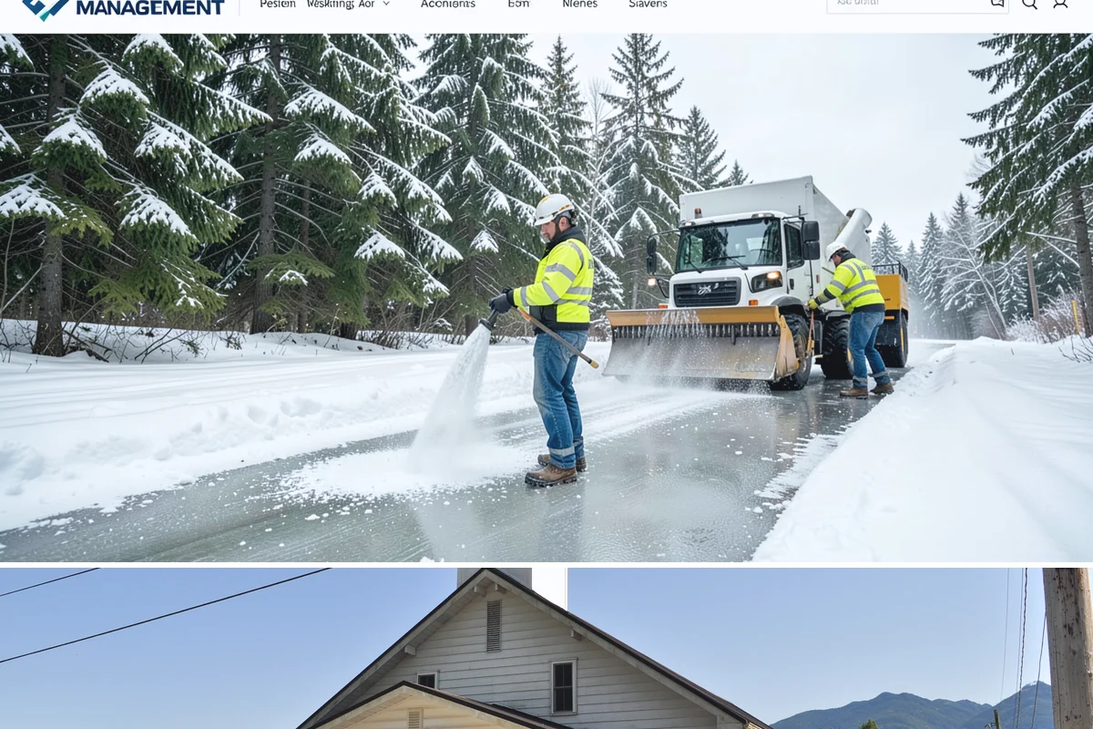 Parking Lot Deicing in Concrete, Skagit County, WA - Deicing demand peaks during the December-to-February stretch when freezing rain is most frequent in the lowlands.
