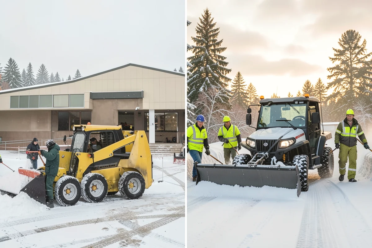 Parking Lot Deicing in Covington, King County, WA - We identify shaded corners and poor-drainage areas that ice first