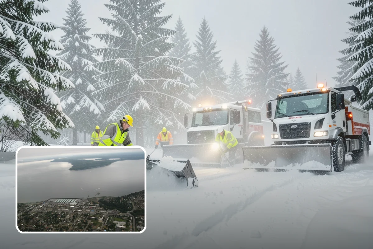 Parking Lot Deicing in Des Moines, King County, WA - Targets black ice unique to PNW freezing rain