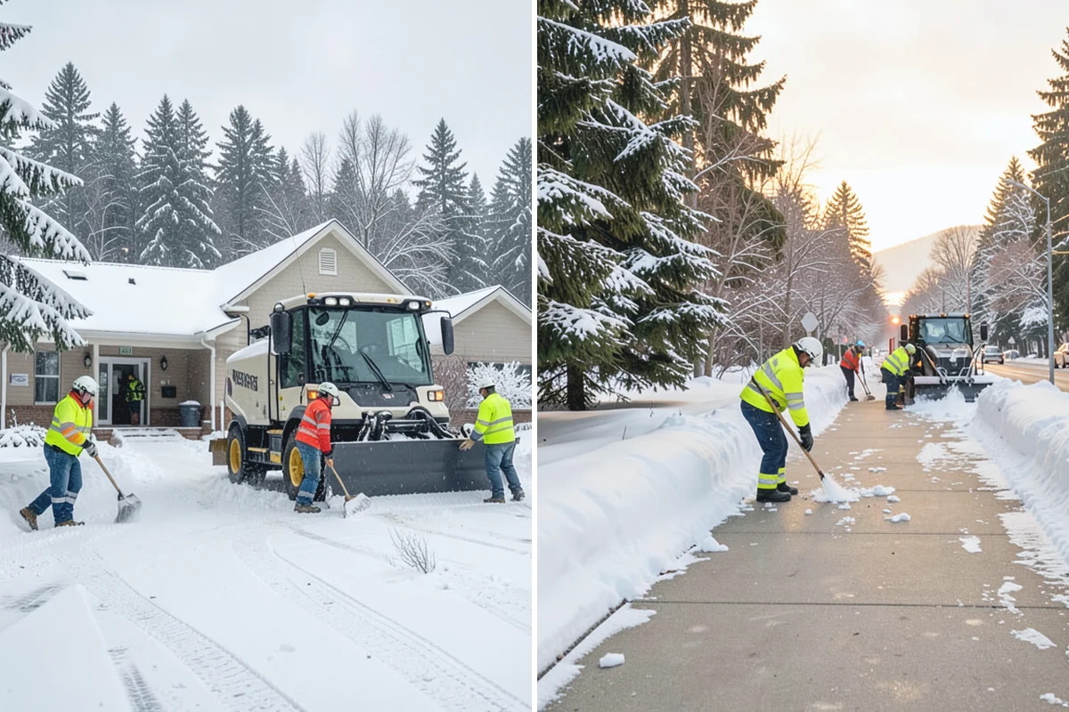 Parking Lot Deicing in Des Moines, King County, WA - We identify shaded corners and poor-drainage areas that ice first