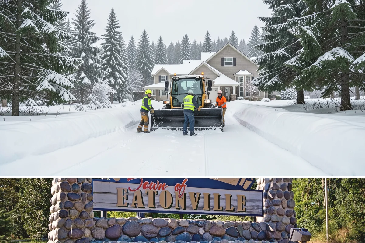 Parking Lot Deicing in Eatonville, Pierce County, WA - Deicing demand peaks during the December-to-February stretch when freezing rain is most frequent in the lowlands.