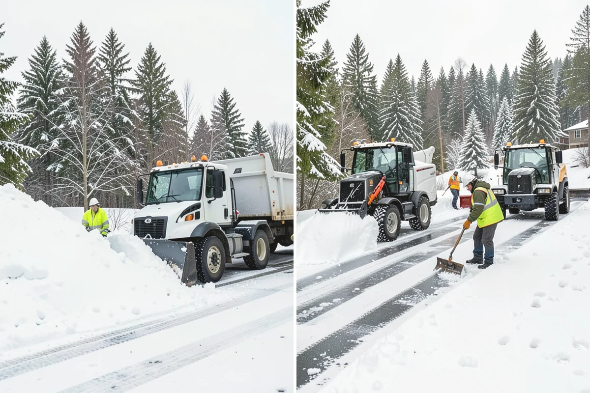Parking Lot Deicing in Edgewood, Pierce County, WA - We identify shaded corners and poor-drainage areas that ice first
