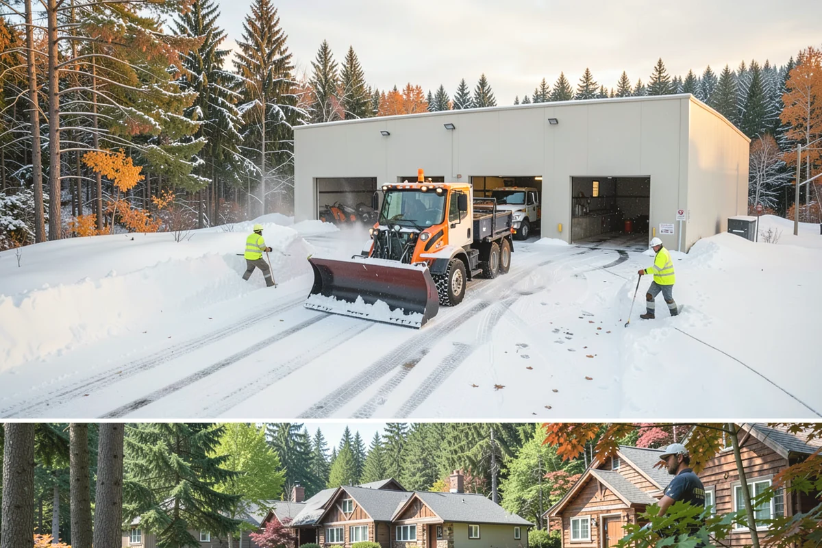 Parking Lot Deicing in Edgewood, Pierce County, WA - Deicing demand peaks during the December-to-February stretch when freezing rain is most frequent in the lowlands.