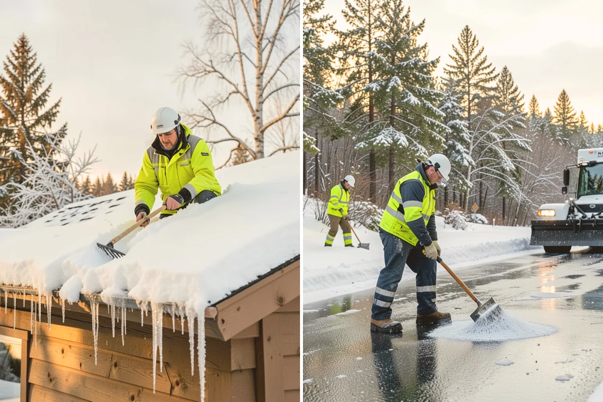 Parking Lot Deicing in Edmonds, Snohomish County, WA - We identify shaded corners and poor-drainage areas that ice first