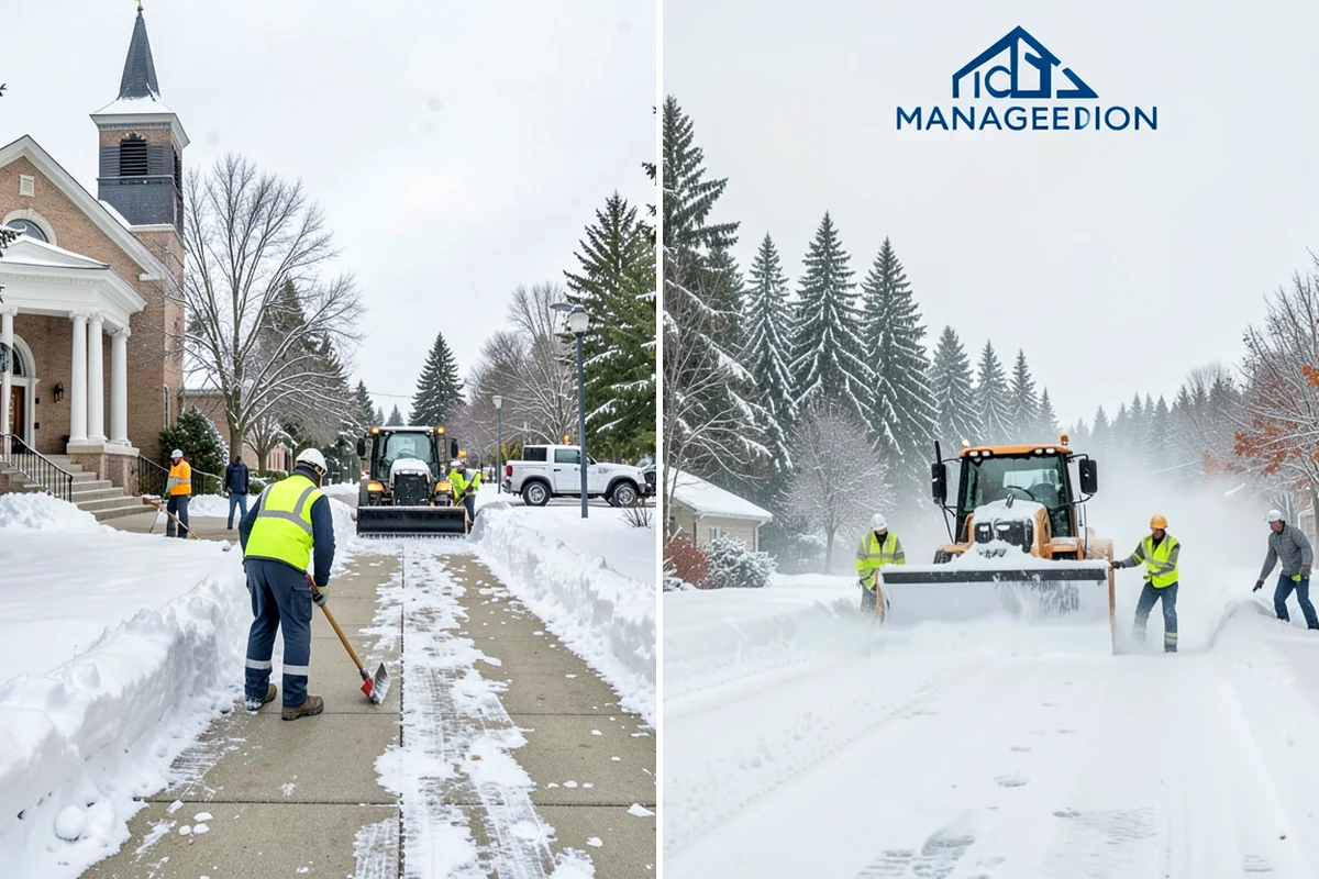 Parking Lot Deicing in Fircrest, Pierce County, WA - We identify shaded corners and poor-drainage areas that ice first