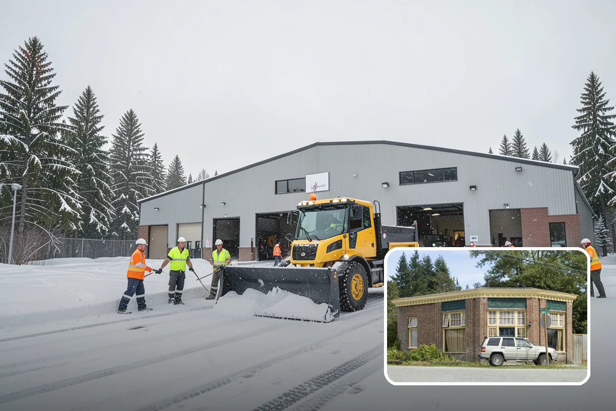 Parking Lot Deicing in Hamilton, Skagit County, WA - Targets black ice unique to PNW freezing rain