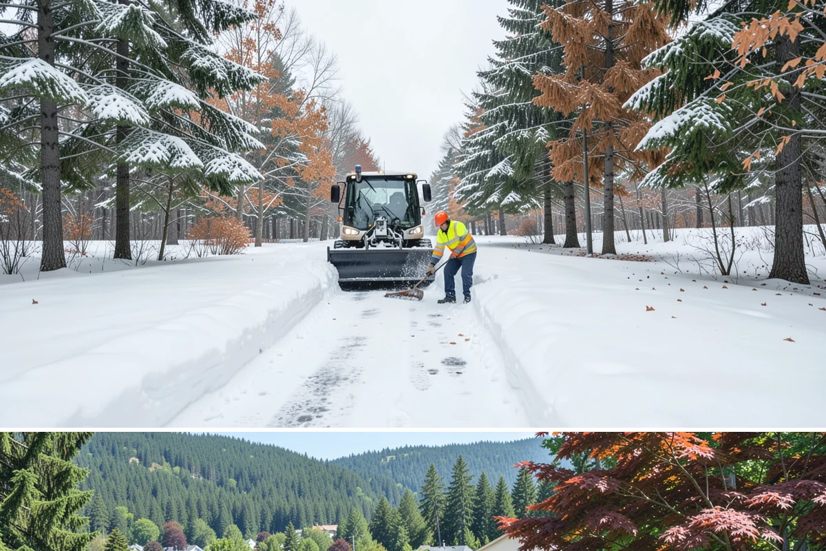Parking Lot Deicing in Index, Snohomish County, WA - Deicing demand peaks during the December-to-February stretch when freezing rain is most frequent in the lowlands.