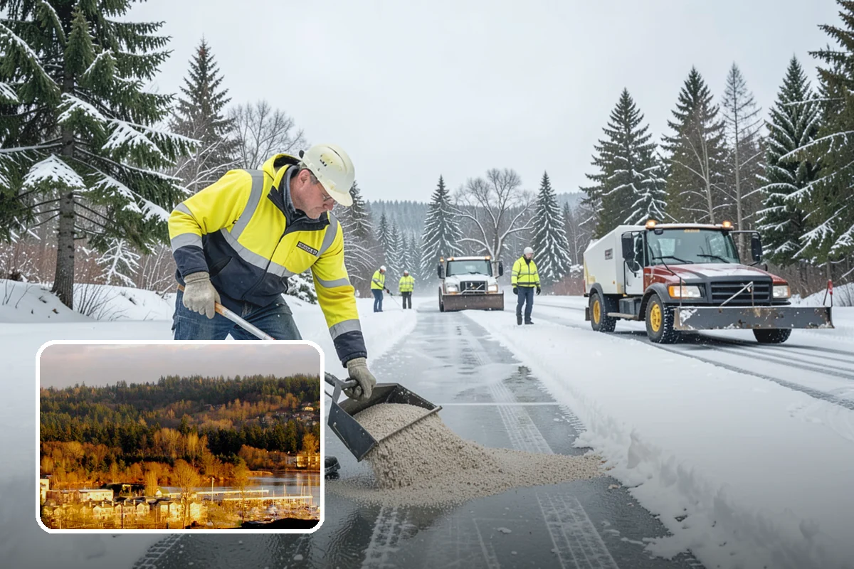 Parking Lot Deicing in Kenmore, King County, WA - Targets black ice unique to PNW freezing rain
