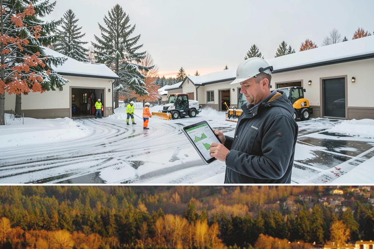 Parking Lot Deicing in Kenmore, King County, WA - Deicing demand peaks during the December-to-February stretch when freezing rain is most frequent in the lowlands.