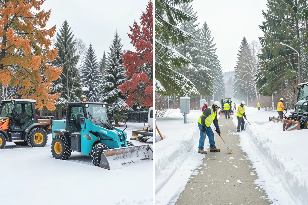 Parking Lot Deicing in Lake Stevens, Snohomish County, WA - We identify shaded corners and poor-drainage areas that ice first