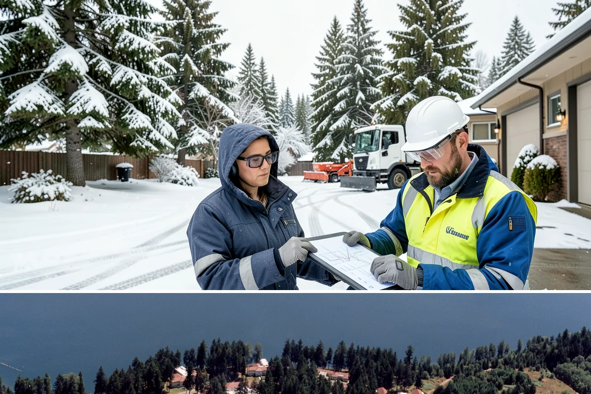 Parking Lot Deicing in Lakewood, Pierce County, WA - Deicing demand peaks during the December-to-February stretch when freezing rain is most frequent in the lowlands.