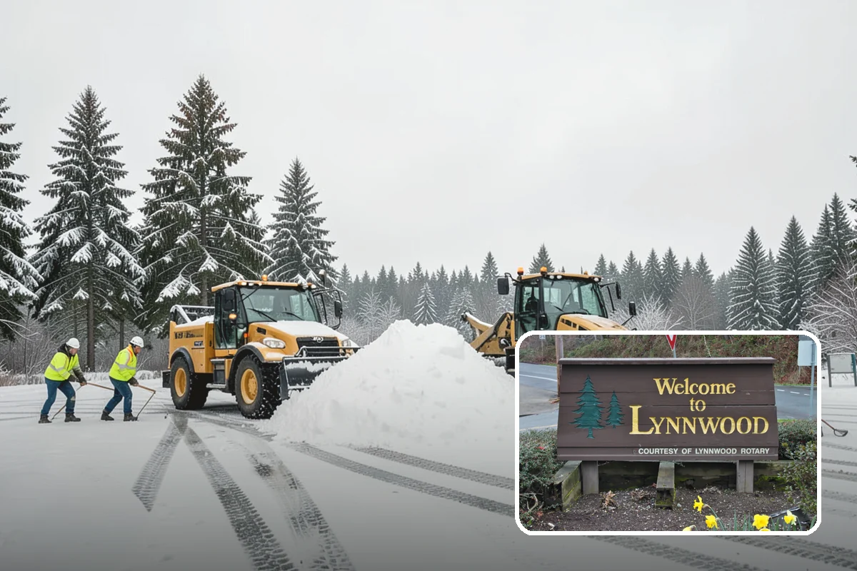 Parking Lot Deicing in Lynnwood, Snohomish County, WA - Targets black ice unique to PNW freezing rain