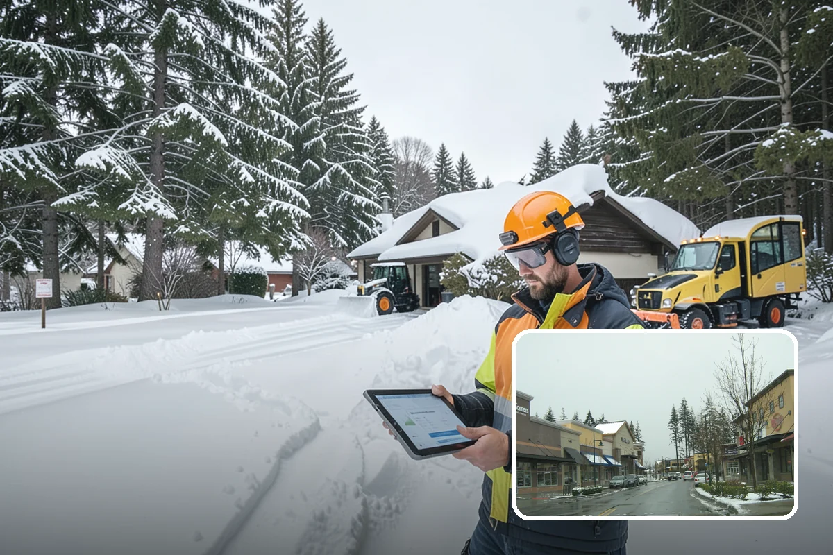 Parking Lot Deicing in Mill Creek, Snohomish County, WA - Targets black ice unique to PNW freezing rain