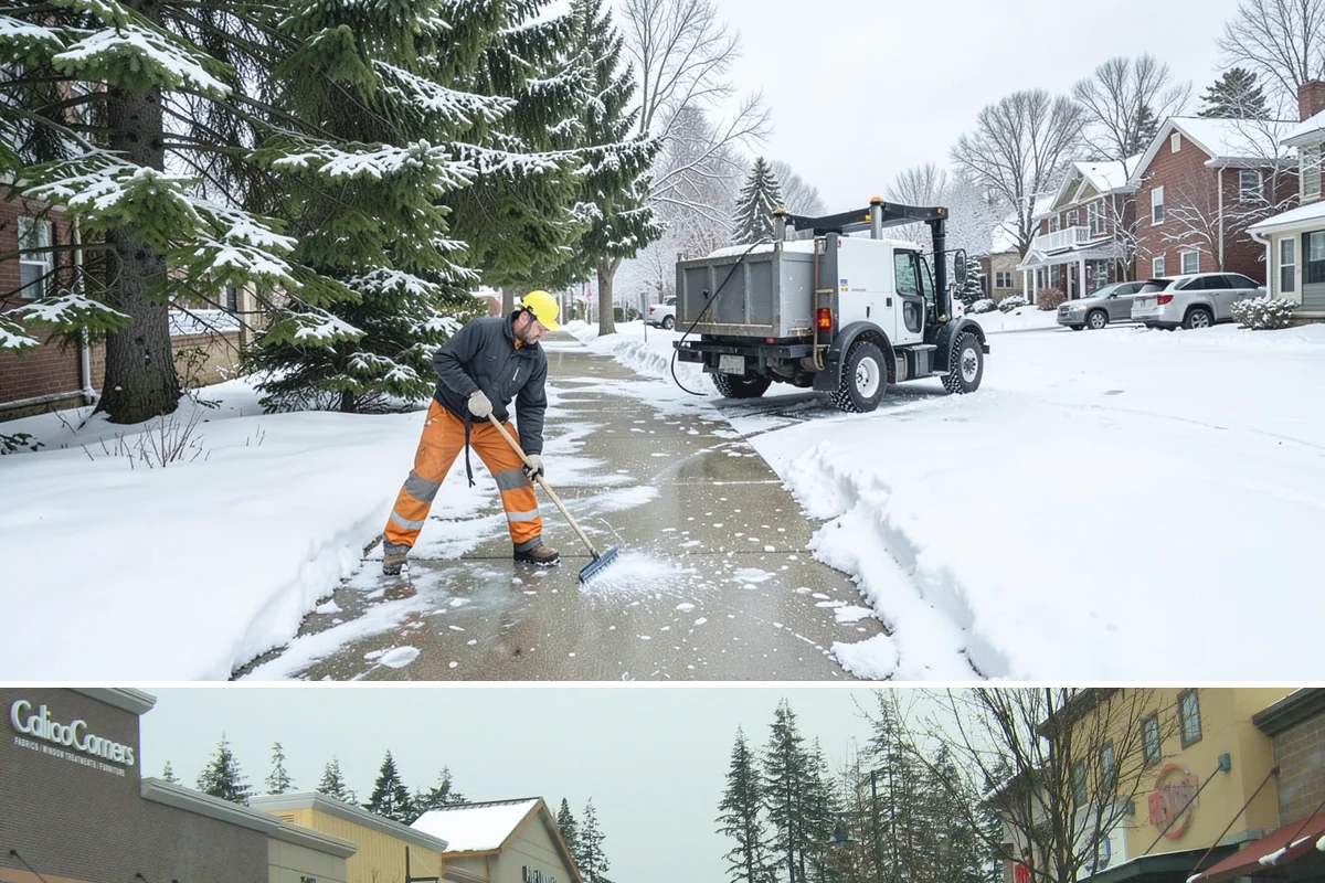 Parking Lot Deicing in Mill Creek, Snohomish County, WA - Deicing demand peaks during the December-to-February stretch when freezing rain is most frequent in the lowlands.