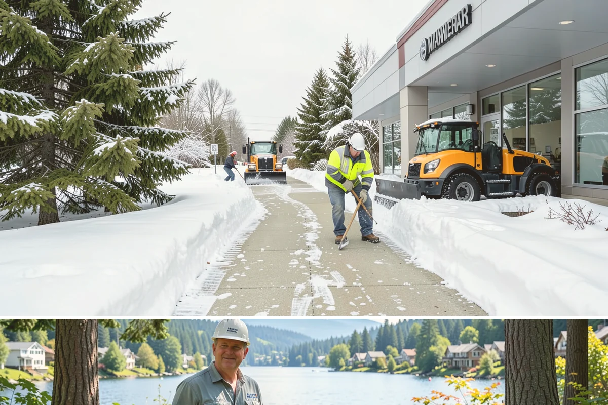 Parking Lot Deicing in Milton, King County, WA - Deicing demand peaks during the December-to-February stretch when freezing rain is most frequent in the lowlands.