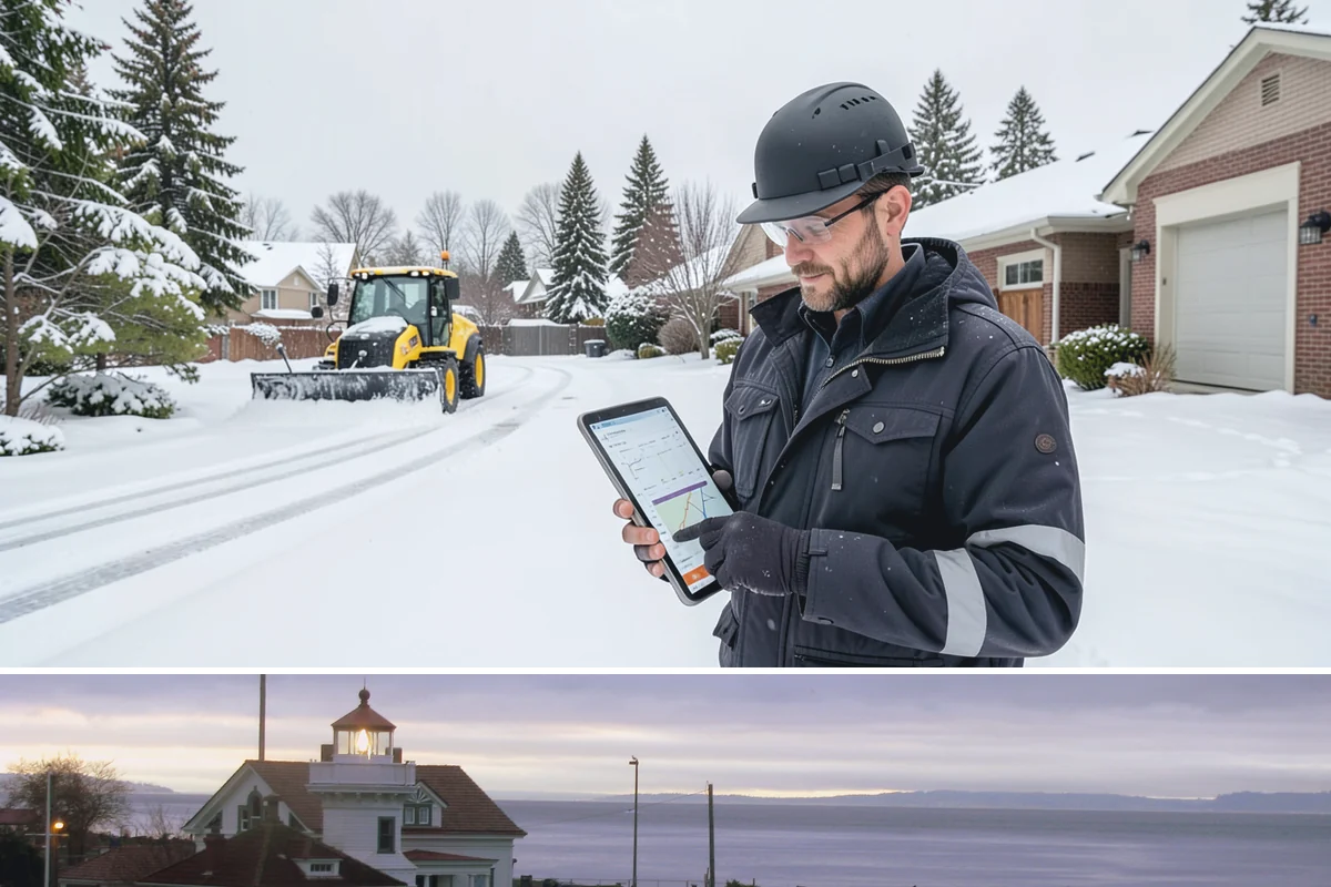 Parking Lot Deicing in Mukilteo, Snohomish County, WA - Deicing demand peaks during the December-to-February stretch when freezing rain is most frequent in the lowlands.