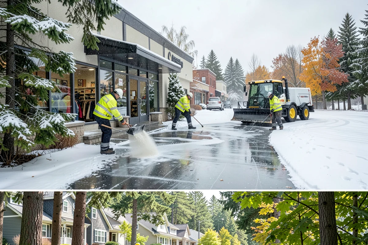 Parking Lot Deicing in Normandy Park, King County, WA - Deicing demand peaks during the December-to-February stretch when freezing rain is most frequent in the lowlands.