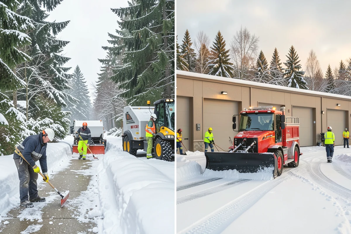 Parking Lot Deicing in Oak Harbor, Island County, WA - We identify shaded corners and poor-drainage areas that ice first