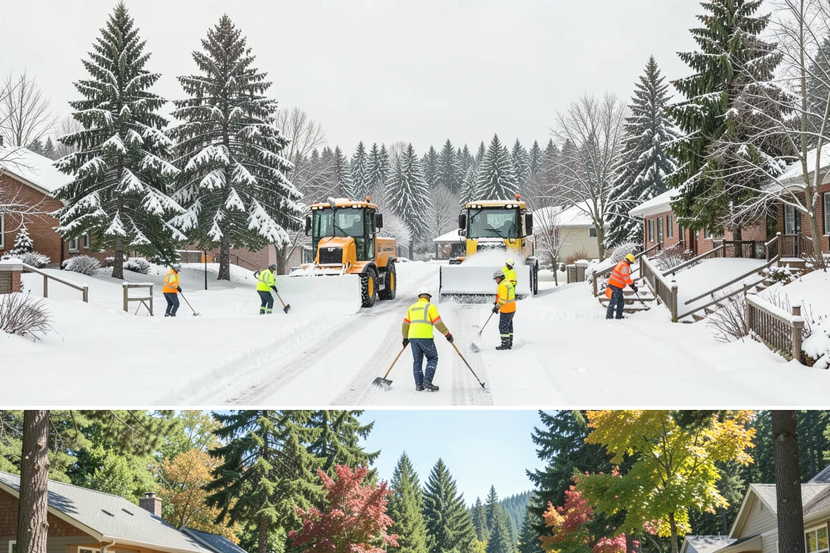 Parking Lot Deicing in Orting, Pierce County, WA - Deicing demand peaks during the December-to-February stretch when freezing rain is most frequent in the lowlands.