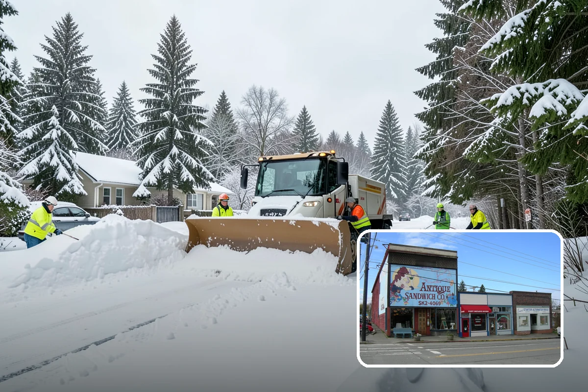 Parking Lot Deicing in Ruston, Pierce County, WA - Targets black ice unique to PNW freezing rain