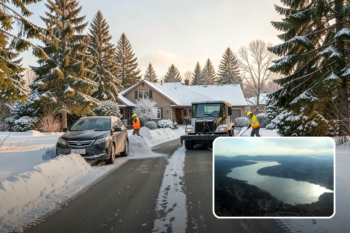 Parking Lot Deicing in Sammamish, King County, WA - Targets black ice unique to PNW freezing rain