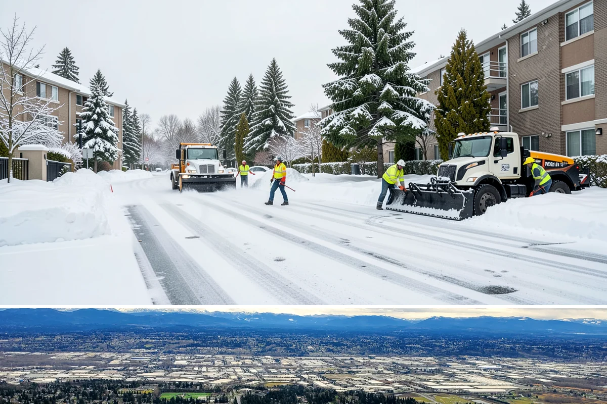 Parking Lot Deicing in SeaTac, King County, WA - Deicing demand peaks during the December-to-February stretch when freezing rain is most frequent in the lowlands.
