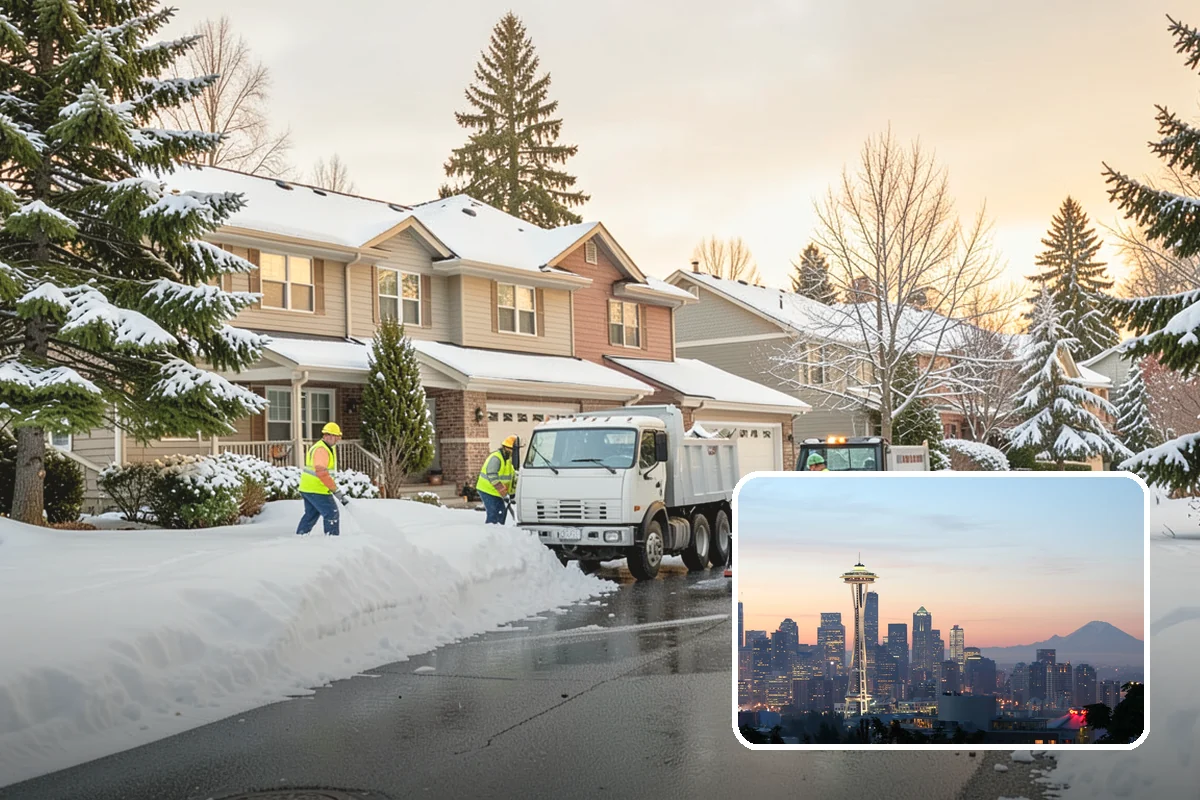 Parking Lot Deicing in Seattle, King County, WA - Targets black ice unique to PNW freezing rain