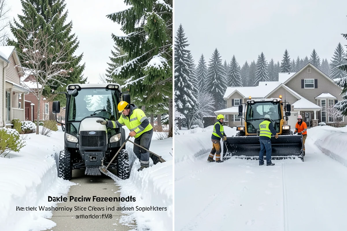 Parking Lot Deicing in Seattle, King County, WA - We identify shaded corners and poor-drainage areas that ice first