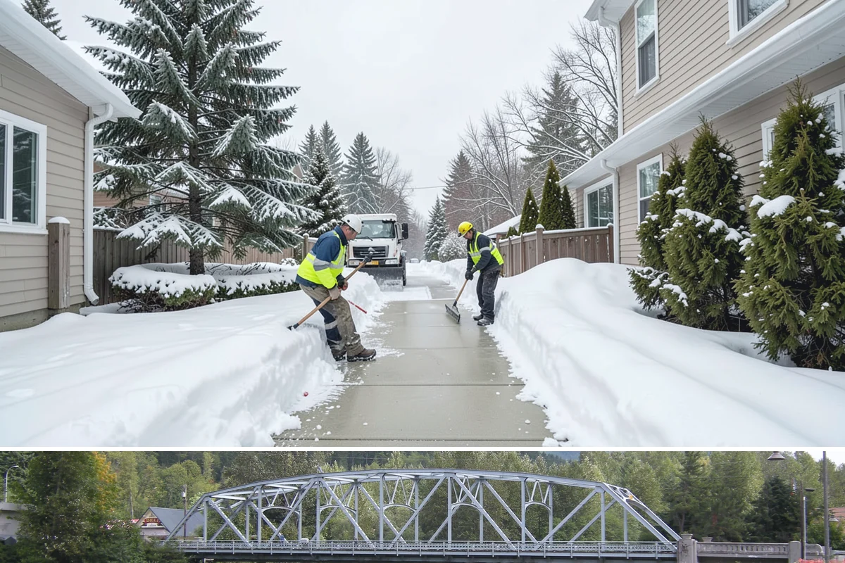 Parking Lot Deicing in Skykomish, King County, WA - Deicing demand peaks during the December-to-February stretch when freezing rain is most frequent in the lowlands.