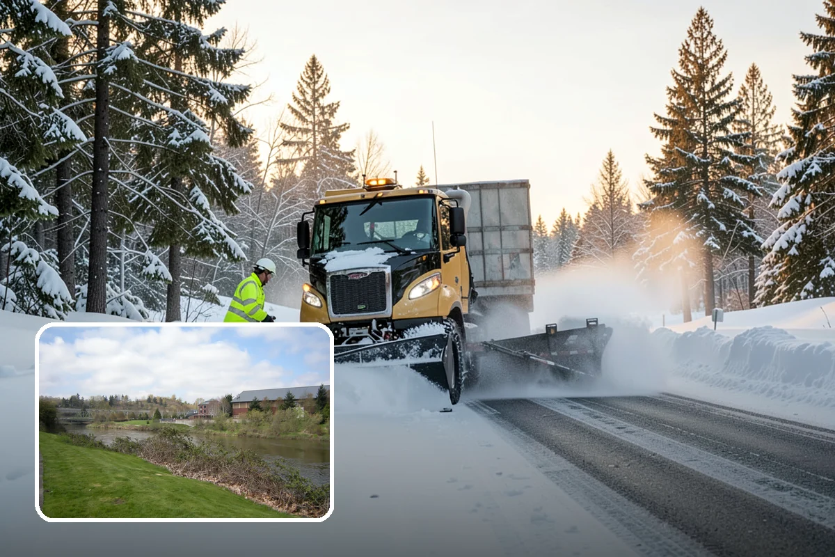 Parking Lot Deicing in Tukwila, King County, WA - Targets black ice unique to PNW freezing rain