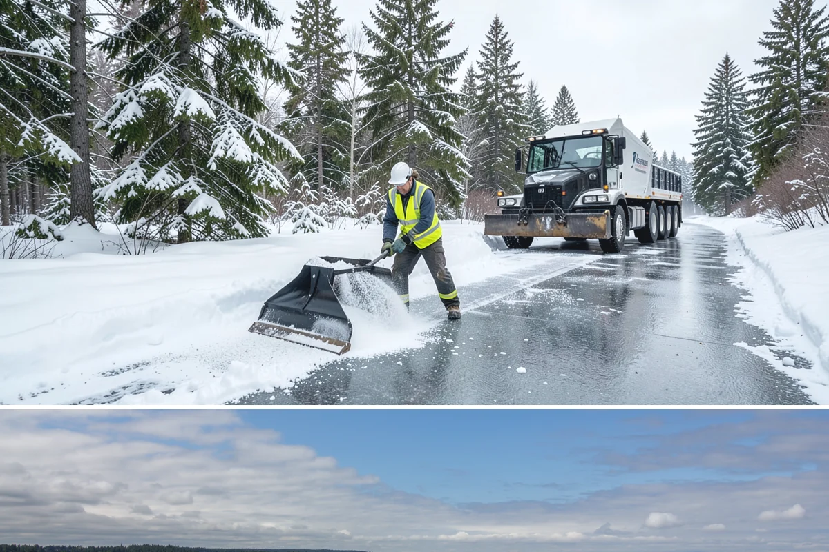 Parking Lot Deicing in University Place, Pierce County, WA - Deicing demand peaks during the December-to-February stretch when freezing rain is most frequent in the lowlands.
