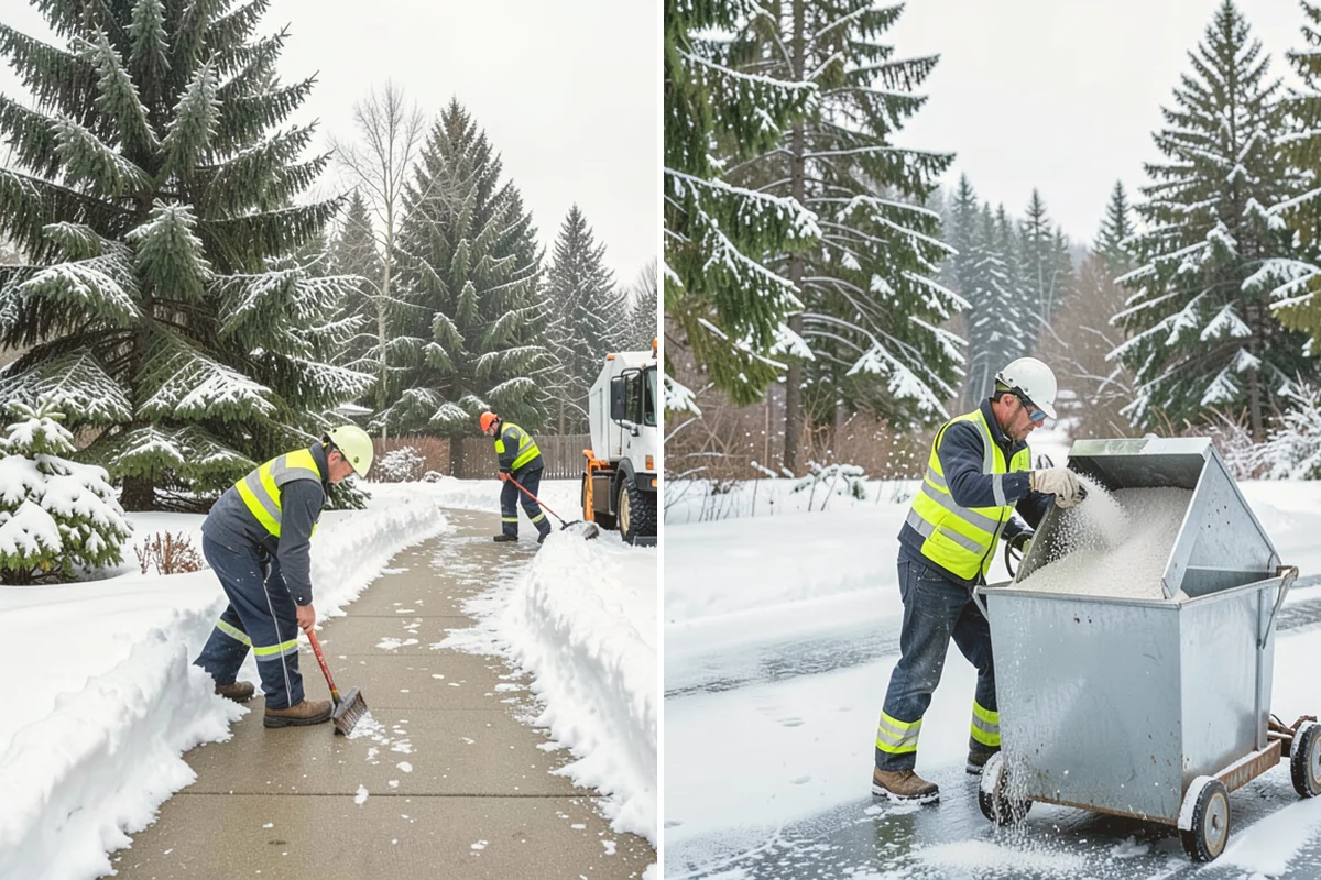 Parking Lot Ice Removal in Bellevue, King County, WA - We locate bonded ice from thaw-and-refreeze cycles