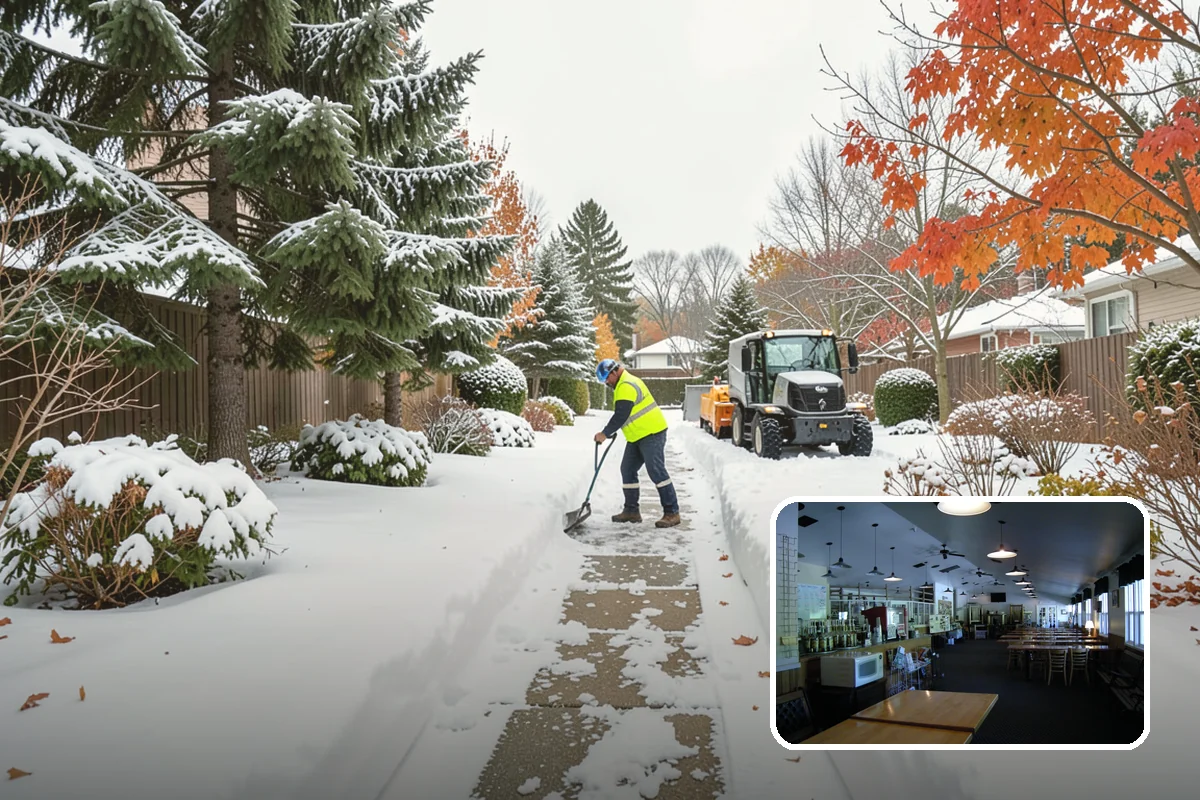 Parking Lot Ice Removal in Black Diamond, King County, WA - Clears layered ice deicer cannot lift