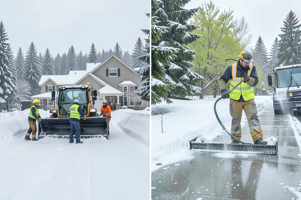 Parking Lot Ice Removal in Bonney Lake, Pierce County, WA - We locate bonded ice from thaw-and-refreeze cycles