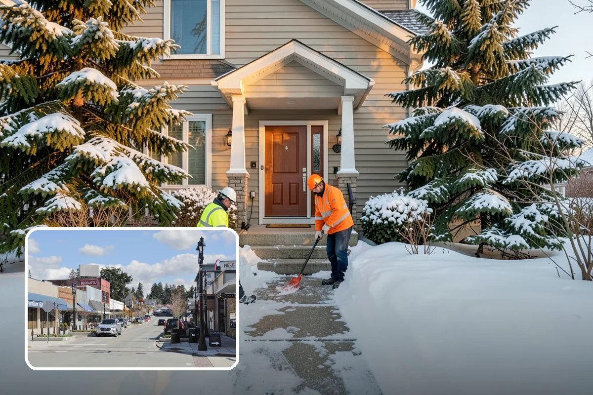 Parking Lot Ice Removal in Bothell, King County, WA - Clears layered ice deicer cannot lift