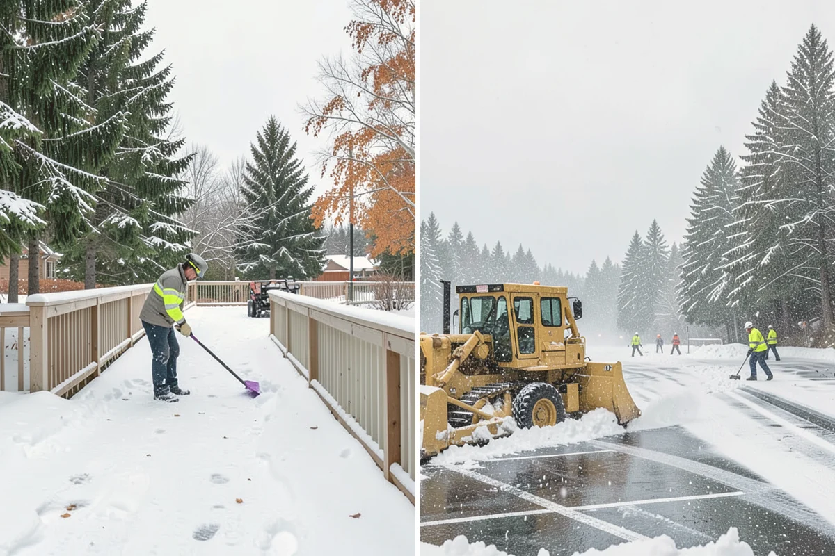 Parking Lot Ice Removal in Brier, Snohomish County, WA - We locate bonded ice from thaw-and-refreeze cycles